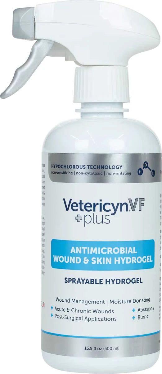 Vetericyn Plus VF Antimicrobial Wound and Skin Hydrogel Spray 16.9oz