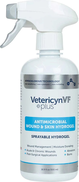 Vetericyn Plus VF Antimicrobial Wound and Skin Hydrogel Spray 16.9oz