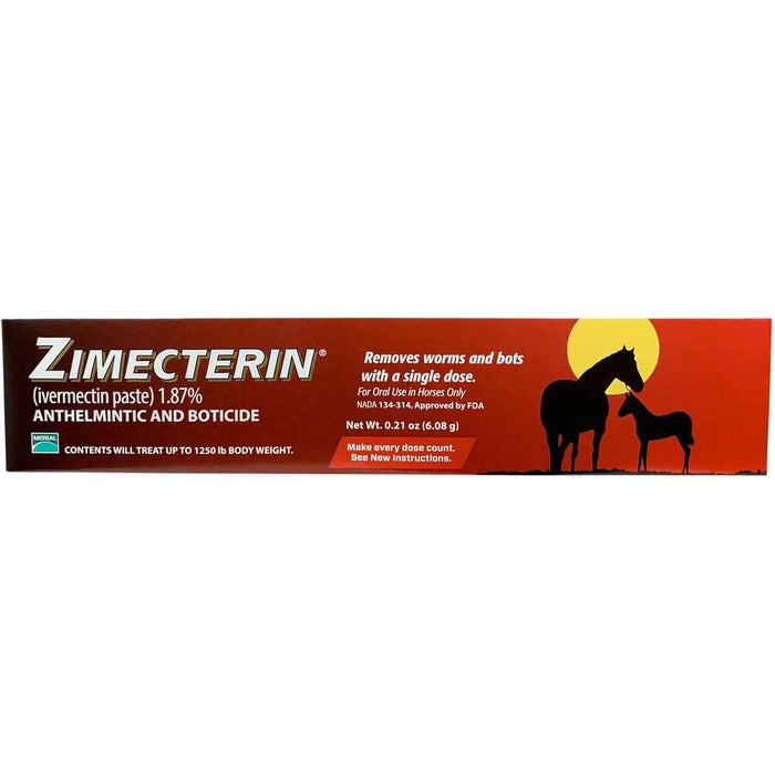 Zimecterin Paste Horse Wormer (6.08 gm. syringe)