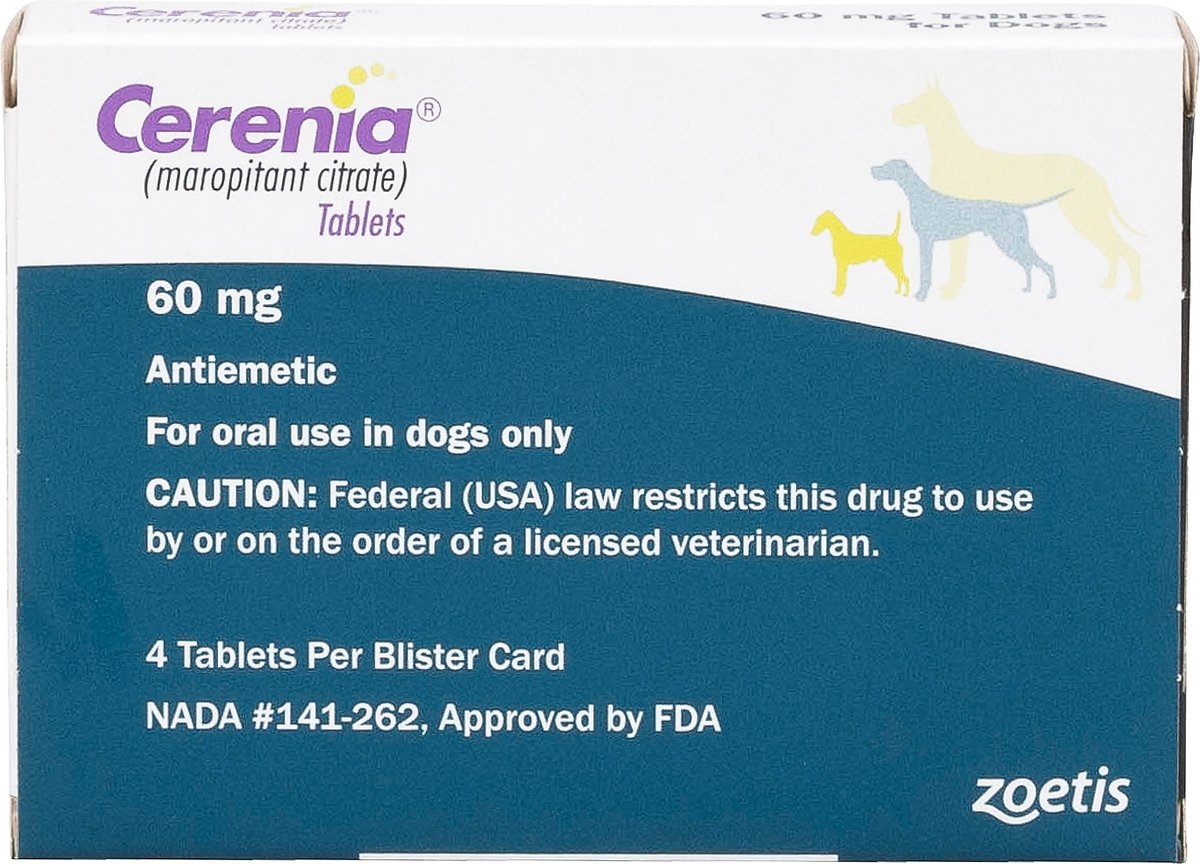 Cerenia (Maropitant Citrate) Tablets for Dogs