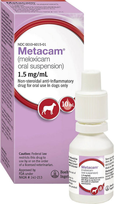 Metacam (Meloxicam) Oral Suspension For Dogs (1.5 mg/mL)