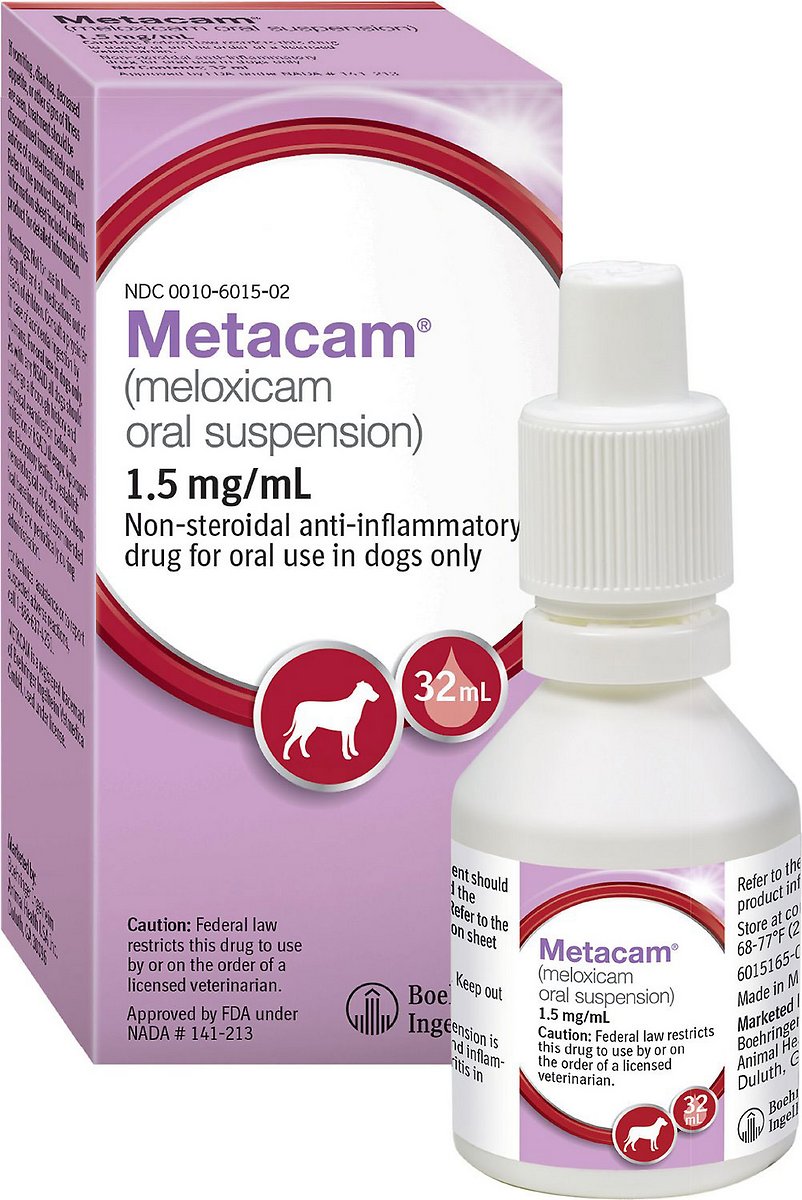 Metacam (Meloxicam) Oral Suspension For Dogs (1.5 mg/mL)