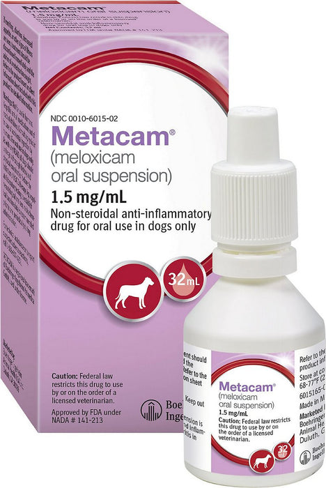 Metacam (Meloxicam) Oral Suspension For Dogs (1.5 mg/mL)
