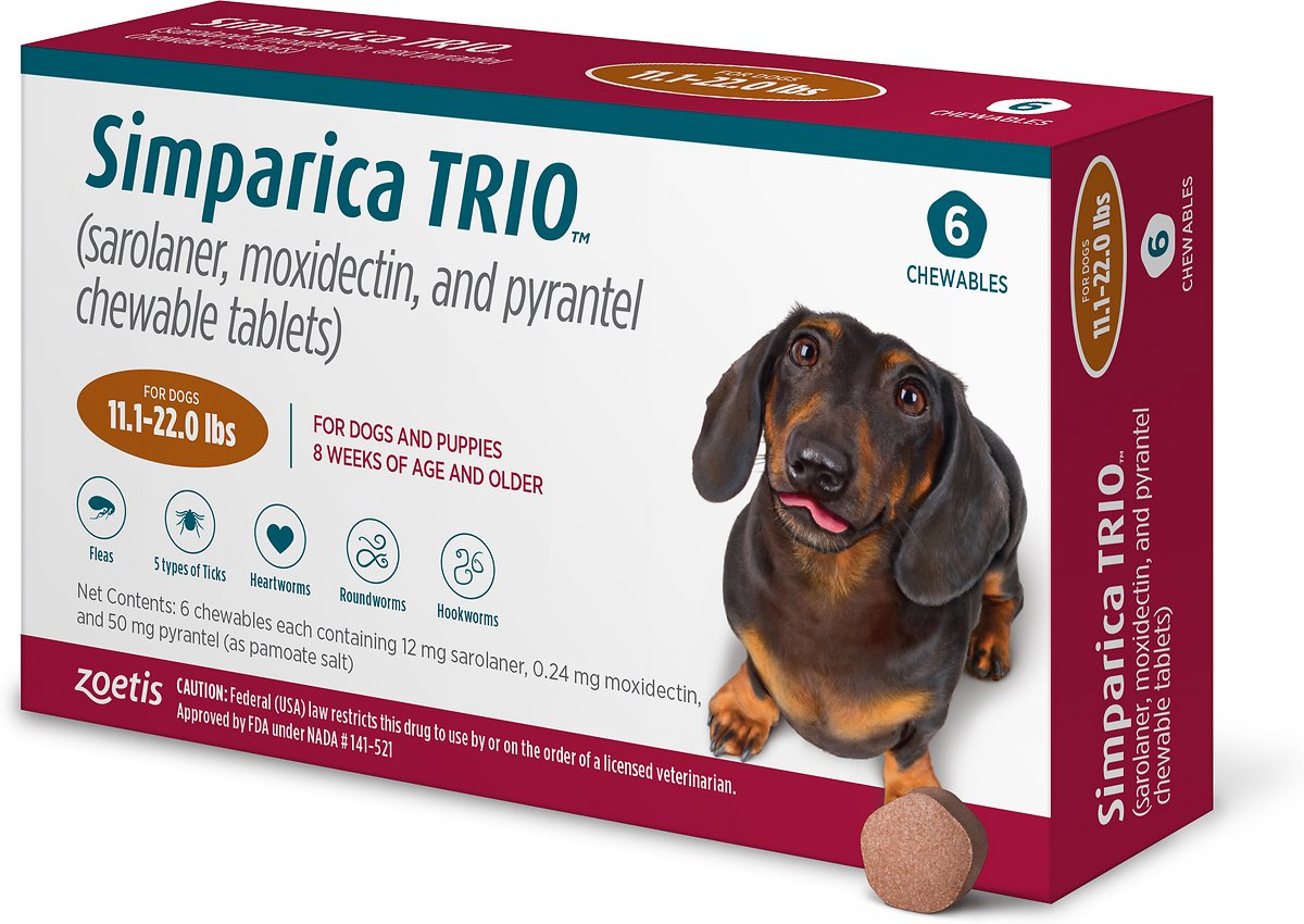 Simparica Trio Chewable Tablet for Dogs