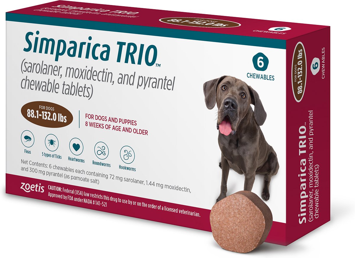 Simparica Trio Chewable Tablet for Dogs