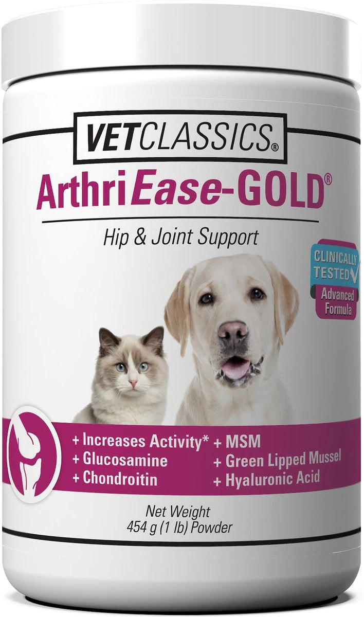 VetClassics ArthriEase GOLD Hip & Joint Support Powder for Dogs & Cats