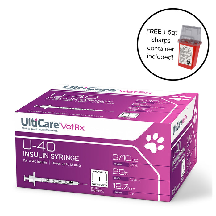 UltiCare U-40 Insulin Syringe 0.3cc, 29g x 0.5"