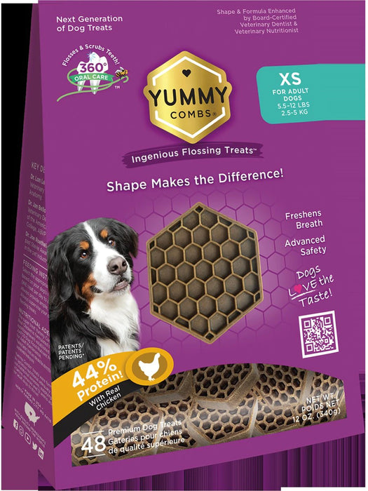 Yummy Combs Premium Dog Treats - Extra Small Dogs (48ct)