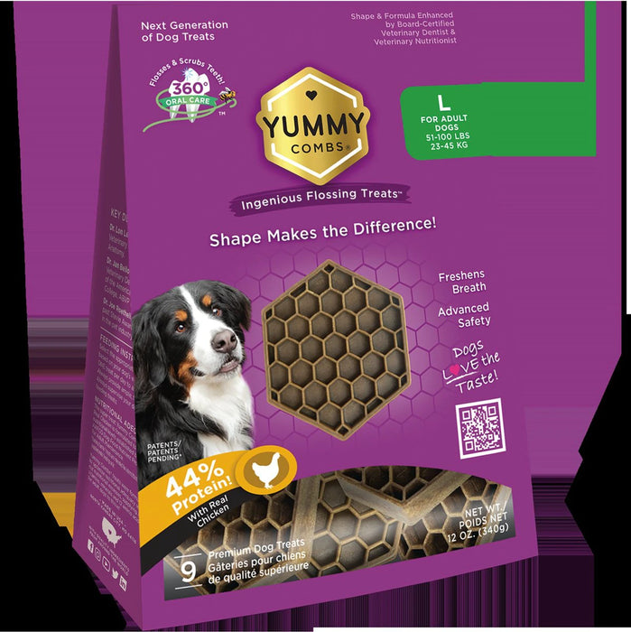Yummy Combs Premium Dog Treats - Large Dogs (9ct)