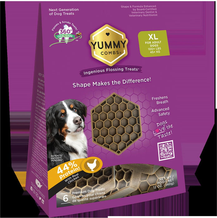 Yummy Combs Premium Dog Treats - Extra Large Dogs (6ct)