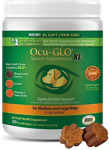 Ocu-GLO XL Vision Supplement for Medium and Large Dogs