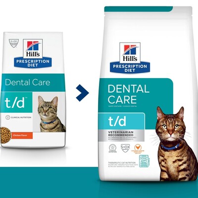 Hill's Dental Care t/d Chicken Flavor Dry Cat Food