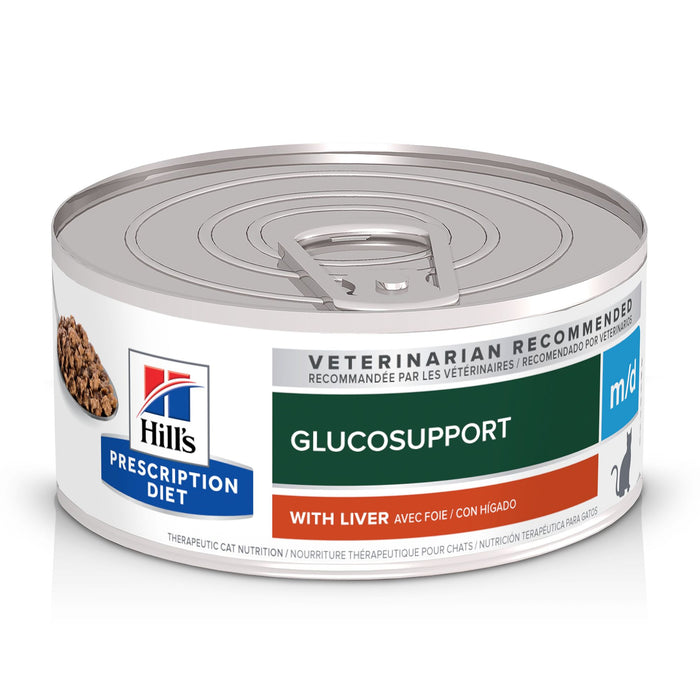 Hills GlucoSupport m/d with Liver Flavor Canned Cat Food