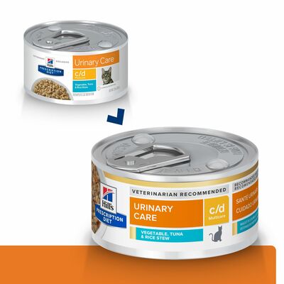 Hills Urinary Care c/d Veg. Tuna & Rice Canned Cat Food