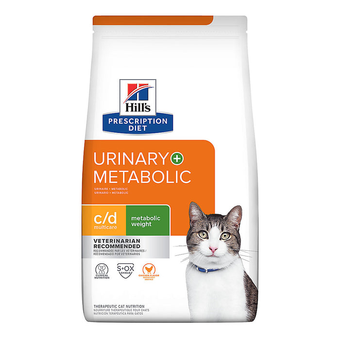 Hill's c/d + Metabolic (Urinary+Weight Care) Chicken Flavor Dry Cat Food