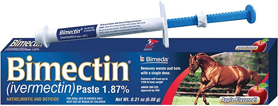 Bimectin Paste Apple Flavor 1.87% Syringe (Single Dose, 6.08gm)