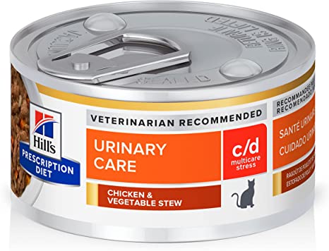 Hills Urinary Care c/d Stress Chicken and Vegetable Stew Canned Cat Food