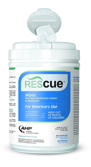 Rescue Disinfectant Cleaner & Deodorizer Wipes