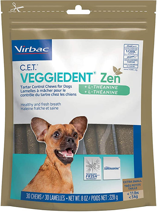 C.E.T. VeggieDent Zen Tartar Control Chews for Dogs