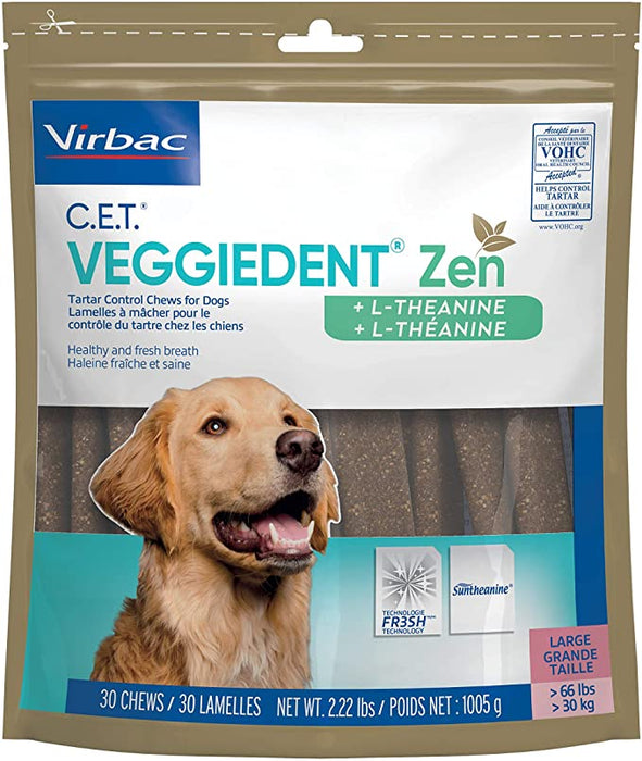 C.E.T. VeggieDent Zen Tartar Control Chews for Dogs
