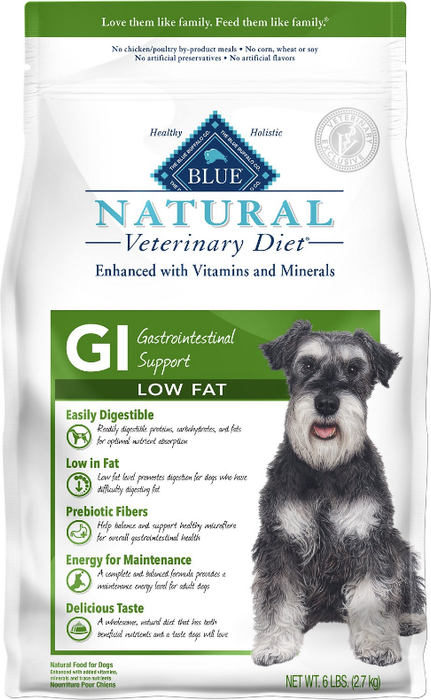 Blue Natural GI Gastrointestinal Support Low Fat Dry Dog Food