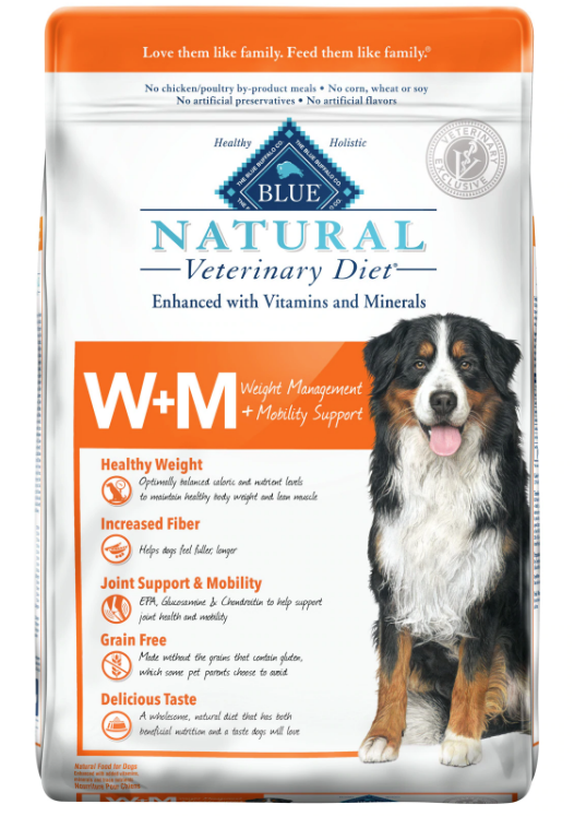 Blue Natural W M Weight Management Mobility Support Dry Dog Food