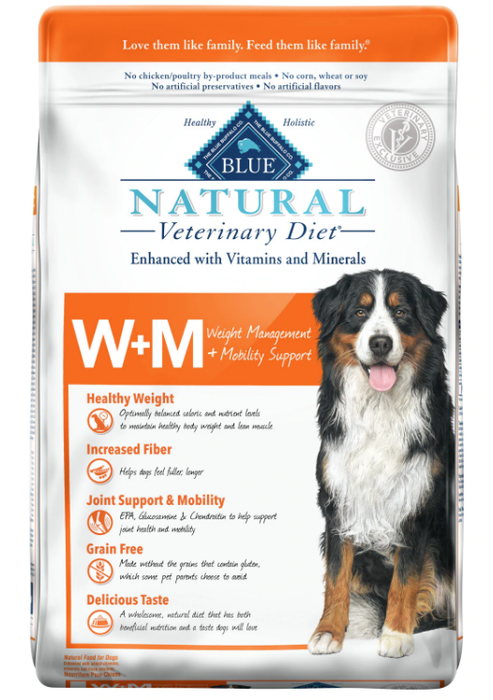 Blue Natural W+M Weight Management + Mobility Support Dry Dog Food