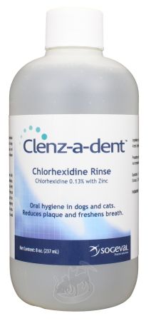 Clenz-A-Dent Chlorhexidine Dental Rinse for Dogs and Cats