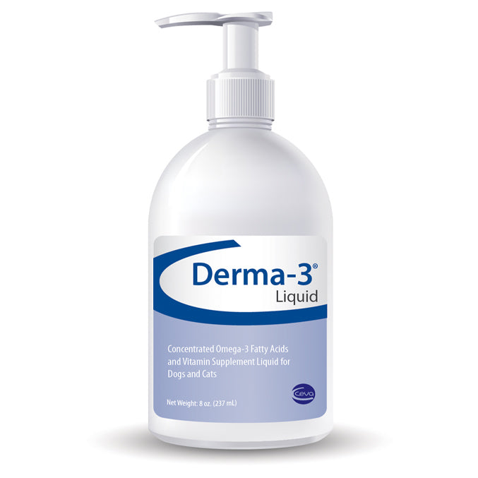 Derma-3 Liquid Omega Supplement for Dogs & Cats