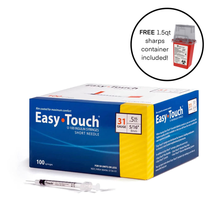 Easy Touch Syringes 3/10CC 31G X 5/16