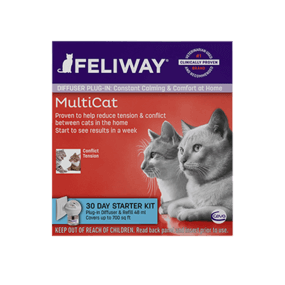Feliway MultiCat Diffuser Starter Kit (with 30 day refill)