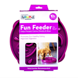 Outward Hound Fun Feeder Interactive Dog Bowl, Purple