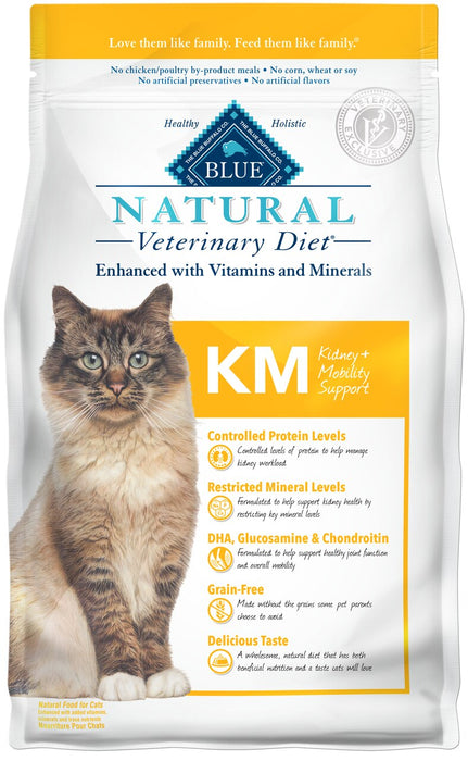 Blue Natural KM Kidney + Mobility Dry Cat Food