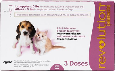 Revolution Topical Solution Cats & Puppies under 5 lbs