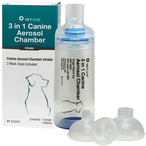 Canine Aerosol Chamber Inhaler with Masks