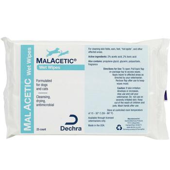 Malacetic Wet Wipes for Dogs & Cats