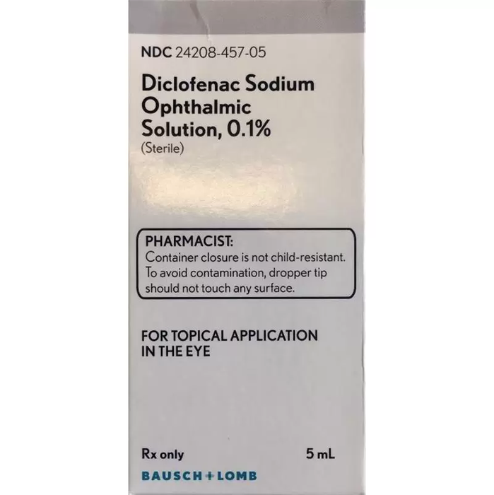 Diclofenac 0.1% Sodium Ophthalmic Solution