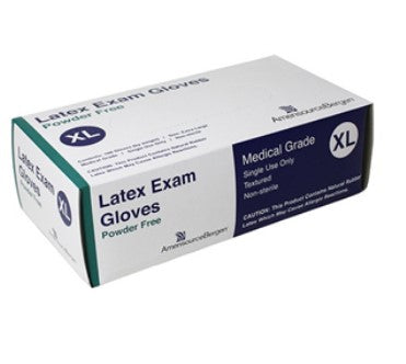 Powder Free Latex Exam Gloves (100 count)