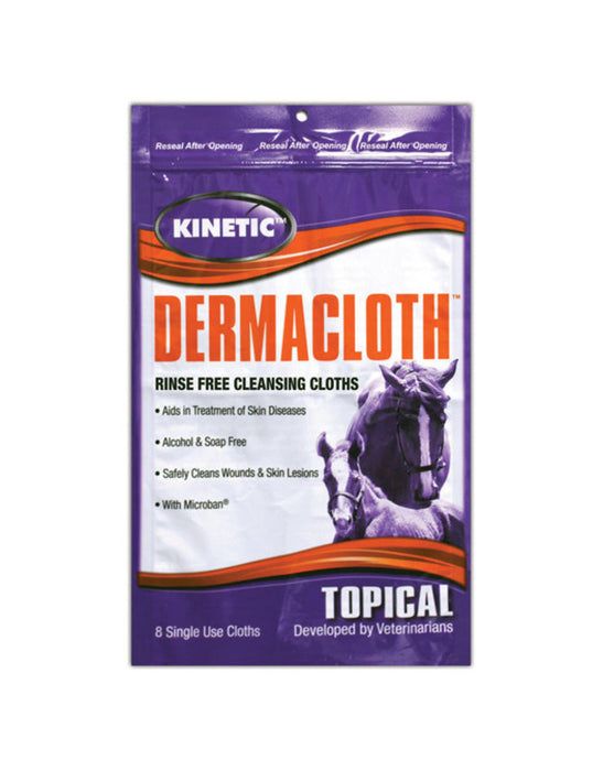 Derma Cloth - Rinse Free Cleansing Cloths for Horses