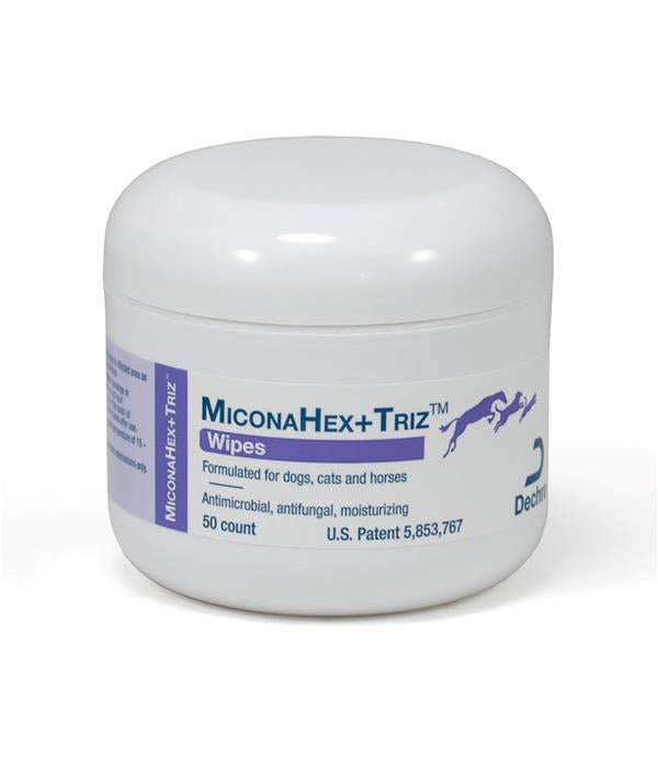 MiconaHex + Triz Wipes for Dogs, Cats & Horses