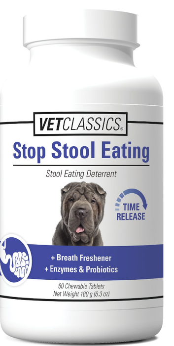 VetClassics Stop Stool Eating Tablets for Dogs